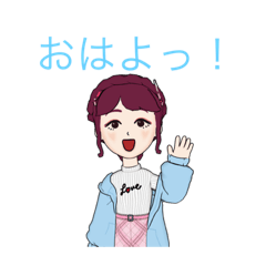 可愛いスタンプの女の子音楽 Lineスタンプ Yi Xian